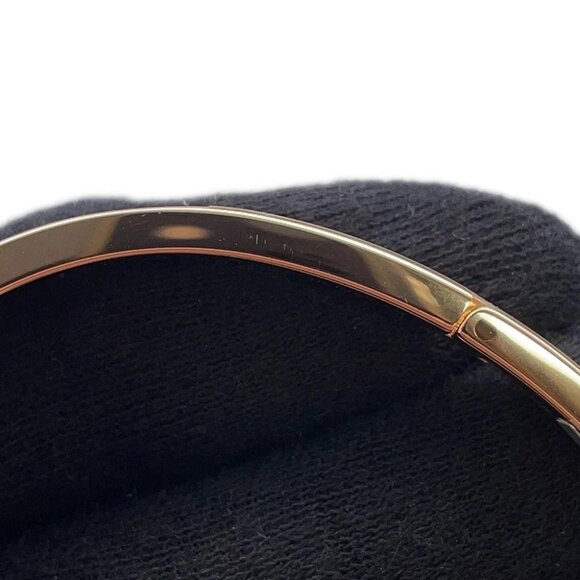 HERMES Mini Clic Chaine d'Ancre Bracelet Size PM Metal/Enamel Orange/Gold - Picture 5 of 9